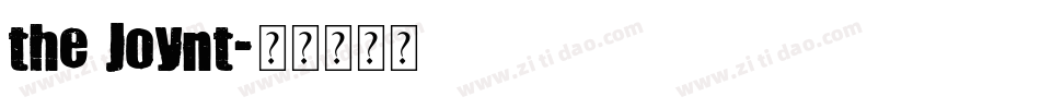 the Joynt字体转换